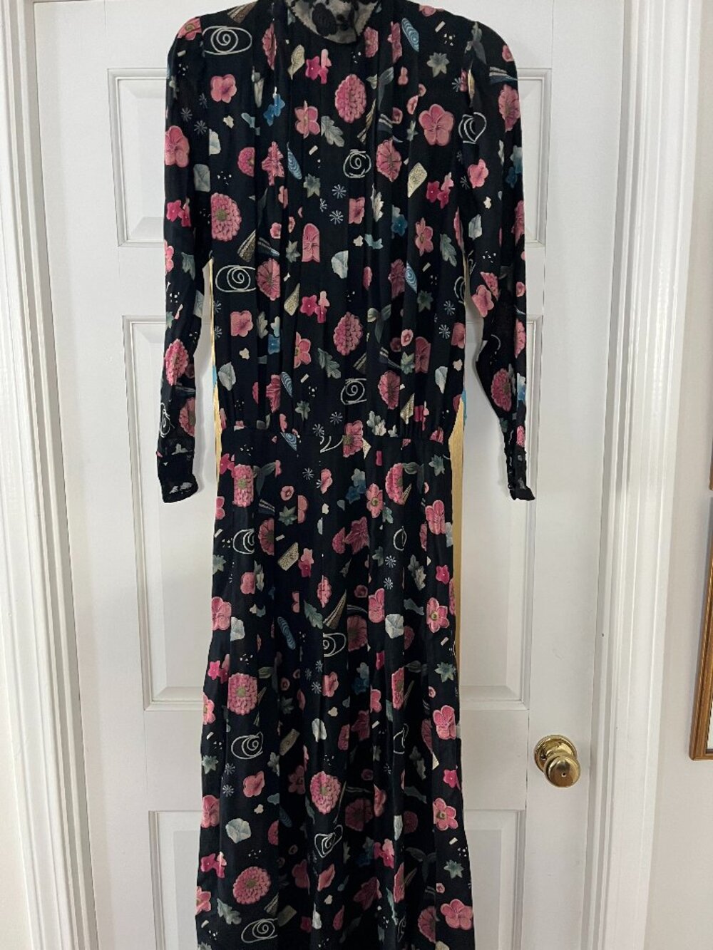 Vintage Chloe Lace Trimmed Floral Dress - Size 2
